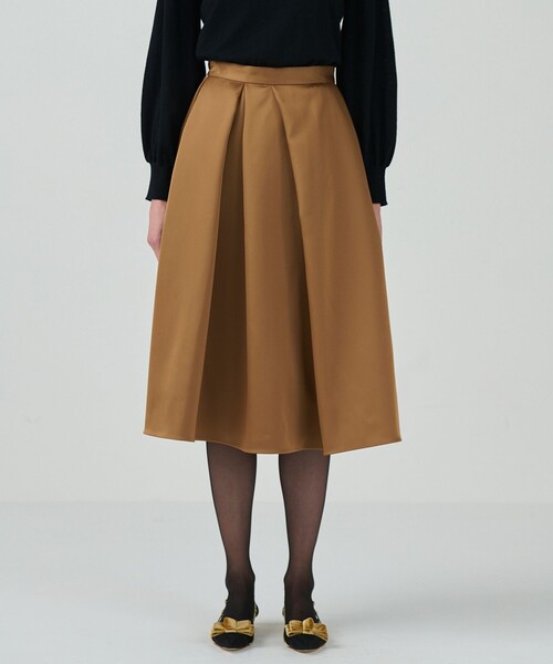 グレースコンチネンタル グラースクラス　ボリュームスカート GRACE CLASS スカート ボリュームサテンタックスカート : ZOZOTOWN