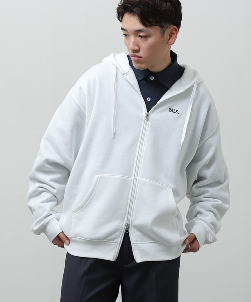 ZIP FIVE パーカー 「YALE」 ワンポイント カレッジロゴ 刺繍