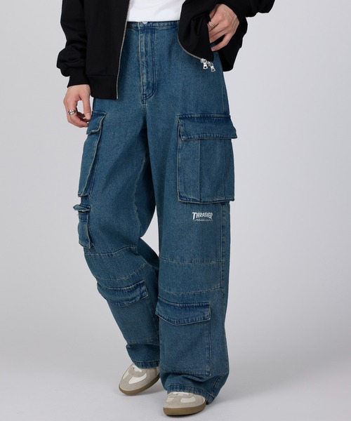 THRASHER（スラッシャー） カーゴパンツ 「THRASHER」デニム 9ポケット
