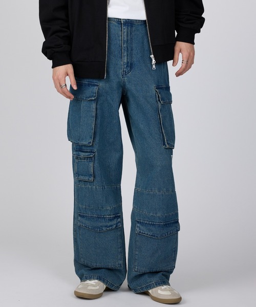 THRASHER（スラッシャー） カーゴパンツ 「THRASHER」デニム 9ポケット