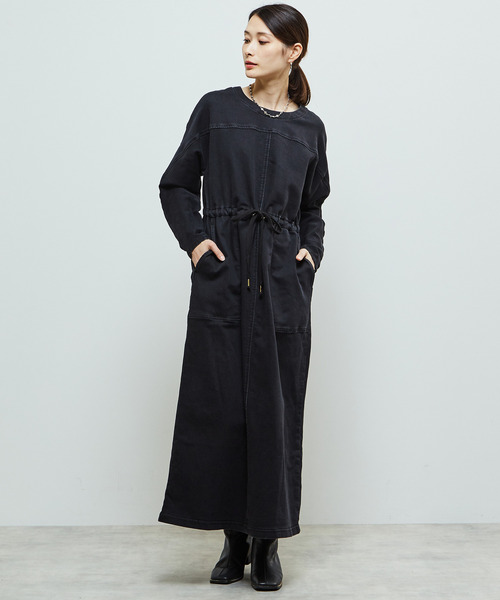 soffitto ワンピース ミニ裏毛デニムワンピース : ZOZOTOWN Yahoo!店  