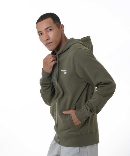 NEW BALANCE フリースフルジップフーディ ジャケット ネオンイエロー