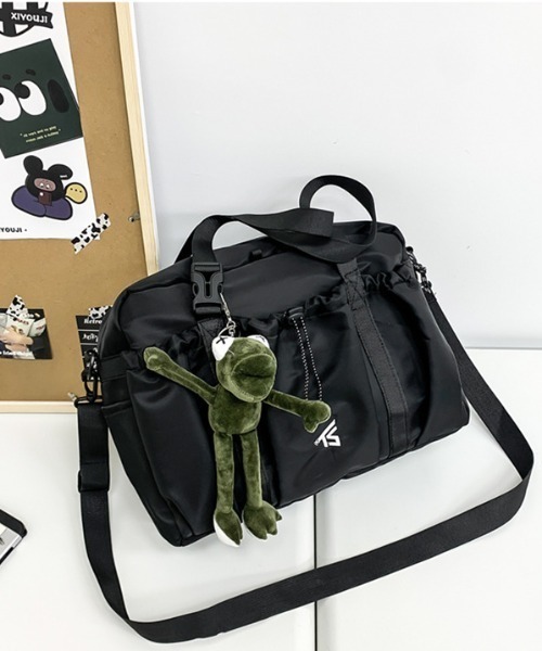 link lot ボストンバッグ 「A4対応」フロントポケット2WAYボストン