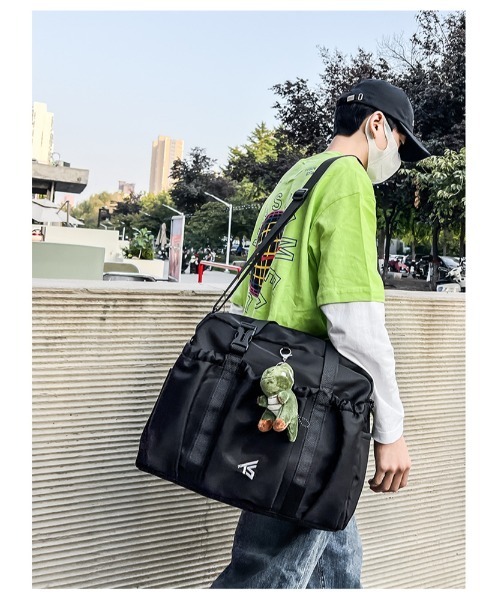 link lot ボストンバッグ 「A4対応」フロントポケット2WAYボストン