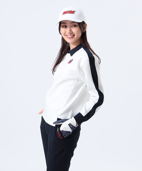 BEAMS GOLF トレーナー スウェット 「UVカット/伸縮性」ORANGE
