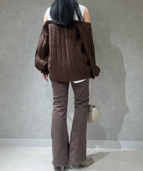 SNIDEL(スナイデル) ニットカーディガン FREE ブラウン レディース SNIDEL(スナイデル) ニットカーディガン FREE ブラウン レディース