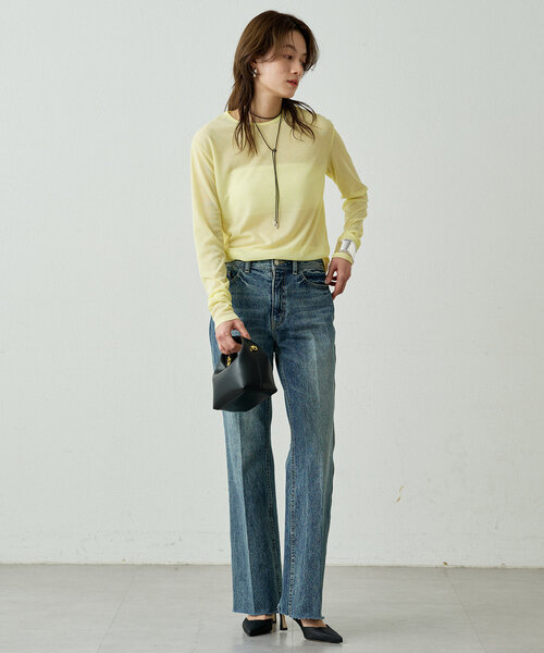 LOUNGEDRESS シアーチャームロンT Loungedress tシャツ シアーチャームロンT レディース