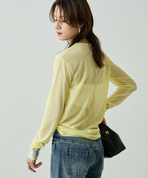 Loungedress tシャツ シアーチャームロンT レディース
