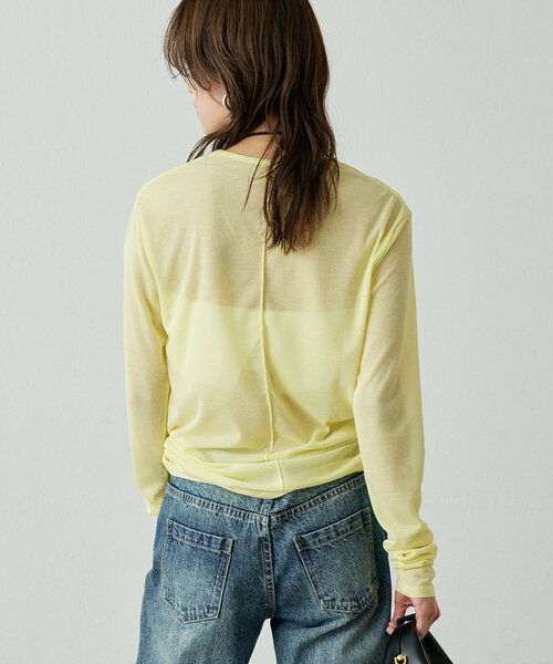 LOUNGEDRESS シアーチャームロンT Loungedress tシャツ シアーチャームロンT レディース