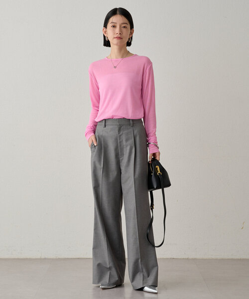 LOUNGEDRESS シアーチャームロンT Loungedress tシャツ シアーチャームロンT レディース