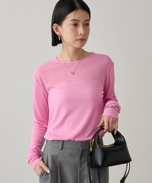 LOUNGEDRESS シアーチャームロンT Loungedress tシャツ シアーチャームロンT レディース