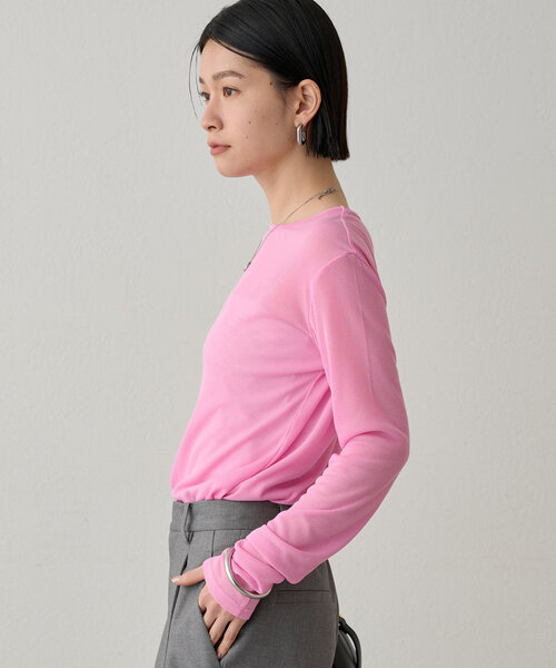 Loungedress tシャツ シアーチャームロンT レディース