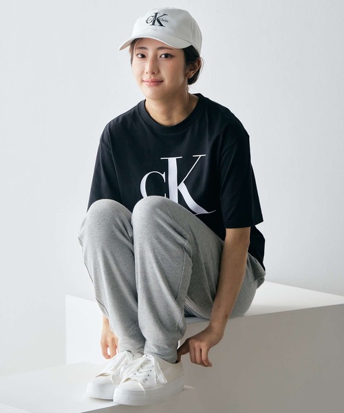 Calvin Klein（カルバン・クライン） tシャツ 半袖 CK ロゴ ボクシーT