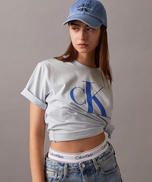 Calvin Klein（カルバン・クライン） tシャツ 半袖 CK ロゴ ボクシーT