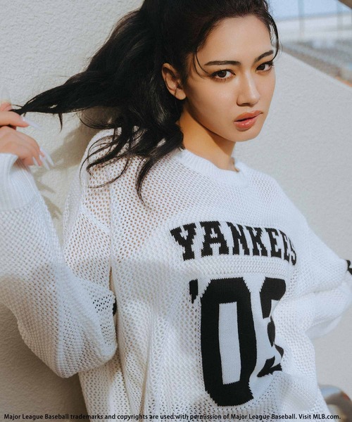 BACK TO THE FIELD tシャツ 「MLB」ナンバリングロゴメッシュ