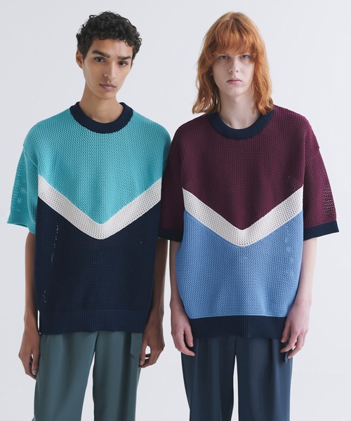 CULLNI 22ssセットアップ MA-1ジャケット スラックス CULLNI（クルニ）の「23-AW-016 Bi Color Double Pants with