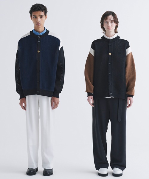 CULLNI スラックス Dry Karsey 1Tuck Wide Pant with Long Belt