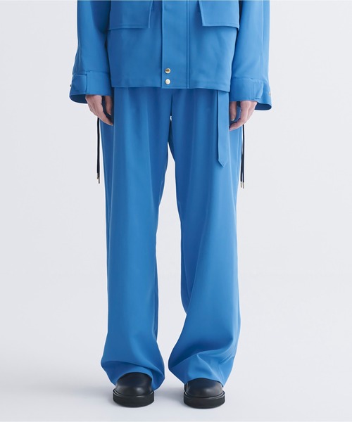 CULLNI パンツ セール】Dry Karsey 1Tuck Wide Pant with Long Belt