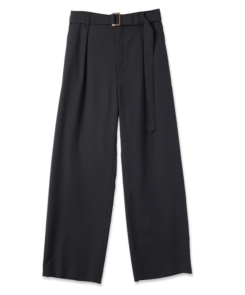 CULLNI スラックス Dry Karsey 1Tuck Wide Pant with Long Belt