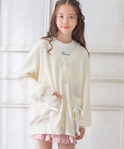 Amourire girl（アムリールガール） カーディガン リボンレースアップ