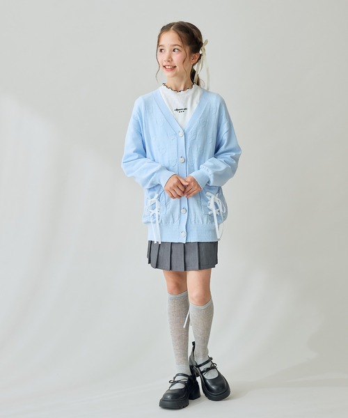Amourire girl（アムリールガール） カーディガン リボンレースアップ
