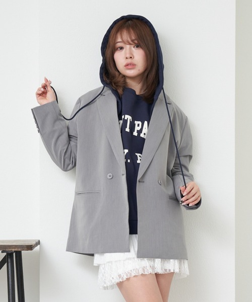 RAIDERS フード付きジャケット ダークグレー RAIDERS フード付きジャケット ダークグレー Raiders Jacket Las