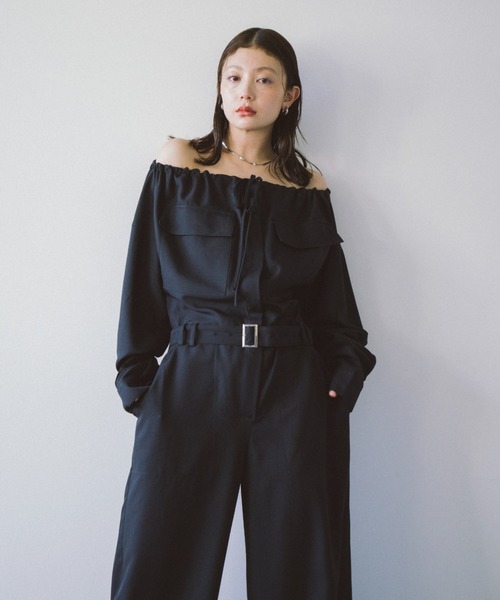 HANNE オールインワン オフショルダージャンプスーツ レディース