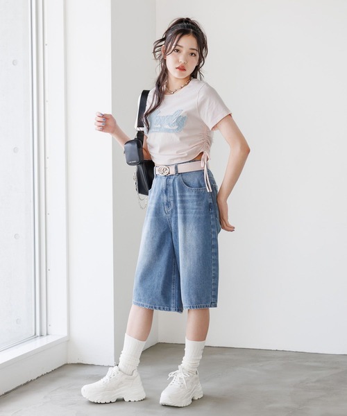 repipi armario（レピピアルマリオ） tシャツ DENIMワッペン