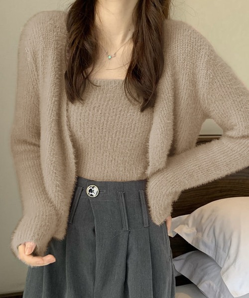 「Ulysses」 ニットアンサンブル F ブラック レディース_画像8