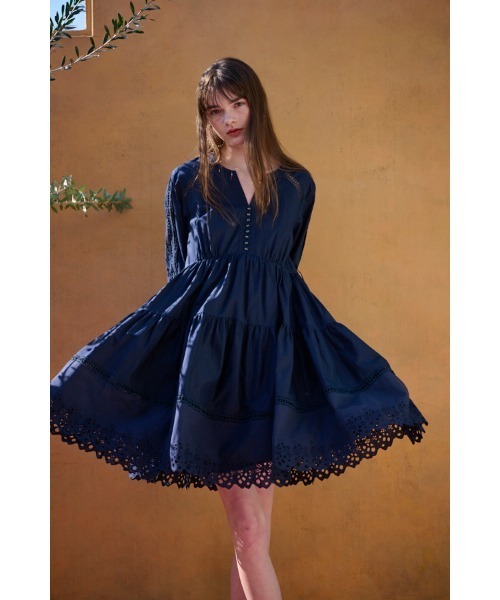 Estella.K ワンピース Ellee Lace Dress オールオーバーレース