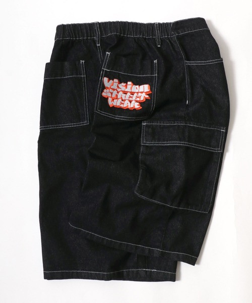 ワイド ハーフパンツ ストリート カーゴポケット 2色 hr9729 VISION STREET WEAR カーゴパンツ WEAR/ヴィジョンストリート