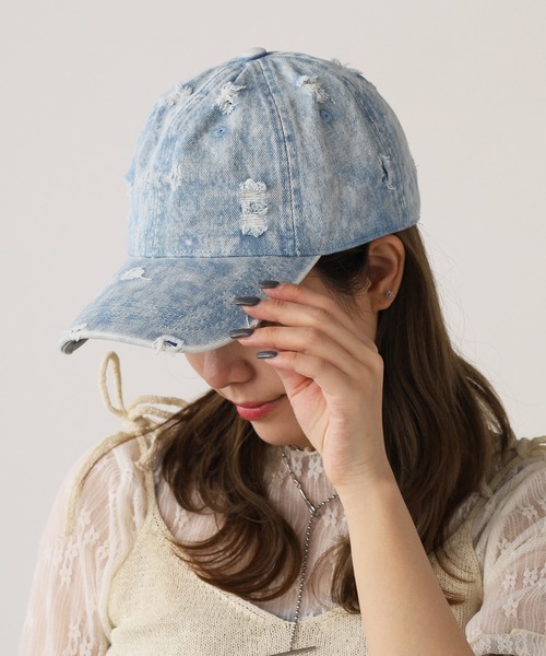 ROOP TOKYO キャップ 帽子 Vintage Damage Design Cap / ヴィンテージ