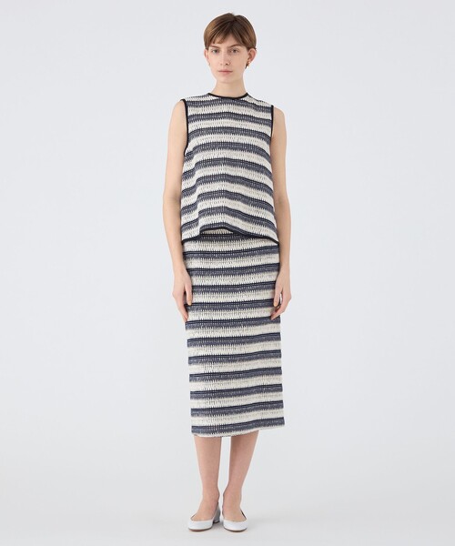 TOMORROWLAND collection トップス TOMORROWLAND collection ブラウス シャツ クロッシュボーダー フロン