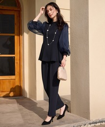 DRESS+（ドレスプラス） パンツドレス リボン取り外し可能な