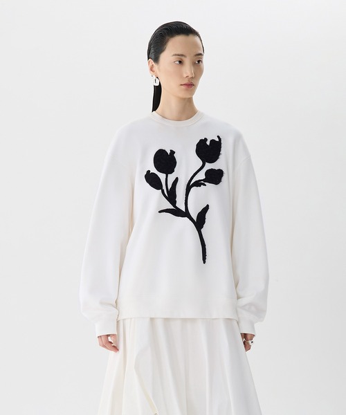 トレーナー スウェット 3D Floral Sweatshirt / フローラルスウェットシャツ レディース メンズ