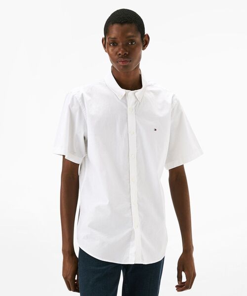 TOMMY HILFIGER シャツ ライトウェイトオックスフォードソリッド