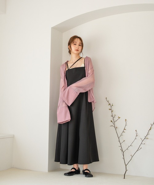 mideal（マイディール） ワンピース cross flare cami onepiece