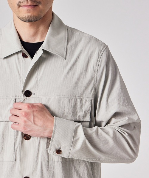 Paul Smith / クラシックシャドーストライプ ブルゾン/XL/ナイロン/GRY/ストライプ/153110 703Y Paul Smith ブルゾン アウター クラシックシャドーストライプ / 153110