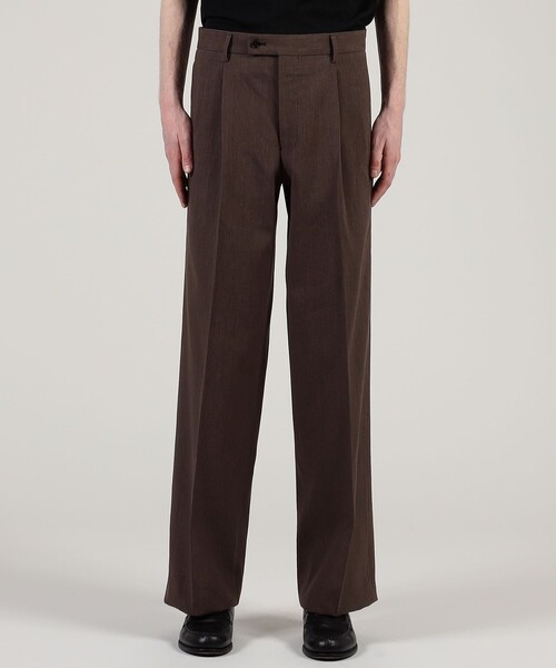 TOMORROWLAND スラックス サイズXS ブラウン系 未使用 TOMORROWLAND（トゥモローランド） スラックス コットンポリエステル