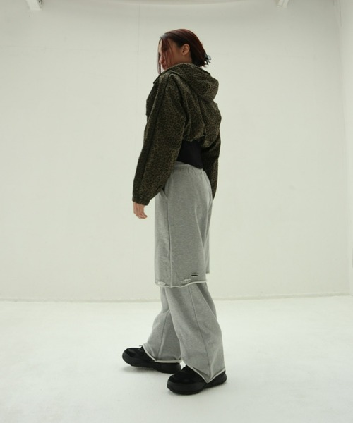FIG&VIPER パーカー レオパードZIPショートフーディ レディース