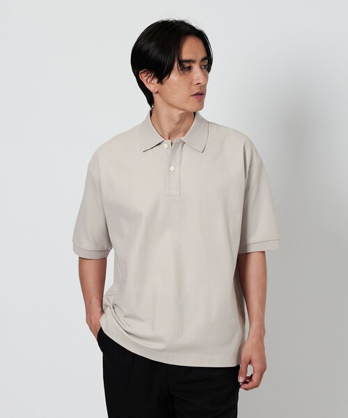■美品 BEAUTY&YOUTH ギザコットン スーパーブ ポロシャツ ネイビー BEAUTY&YOUTH ギザコットン スーパーブ ポロシャツ ネイビー