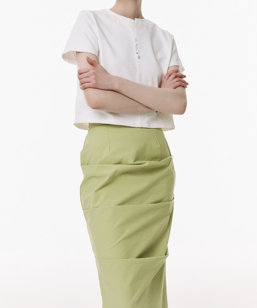JOSE MOON（ジョゼムーン） スカート IRREGULAR TUCK TIGHT SKIRT/イ