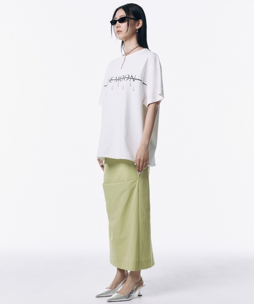 JOSEMOONIRREGULAR TUCK TIGHT SKIRTホワイト美品 IRREGULAR TUCK TIGHT SKIRT – JOSEMOON