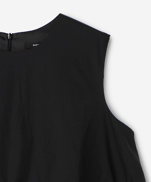 【定価3.7万】ユノイア eunoia *Bud ブラウス*黒ブラック無地シャツオーバーサイズフレア(33-2412-392)【91A52】 定価3.7万】ユノイア eunoia *Bud ブラウス*黒ブラック無地