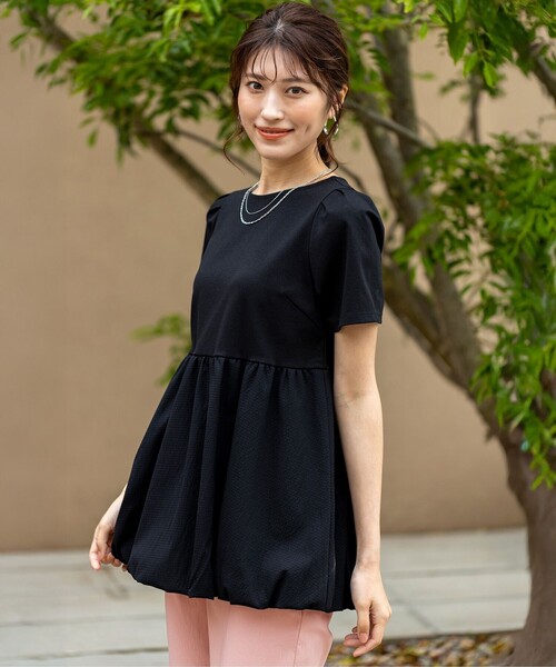 SLY BEAUTY&YOUTH コラボ ペプラム チュニック 新品未使用 any SiS tシャツ コンビネーションペプラム チュニック