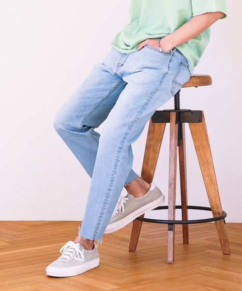 BAYFLOW 「BAYFLOW」 ダメージ加工デニムパンツ LARGE ブラック
