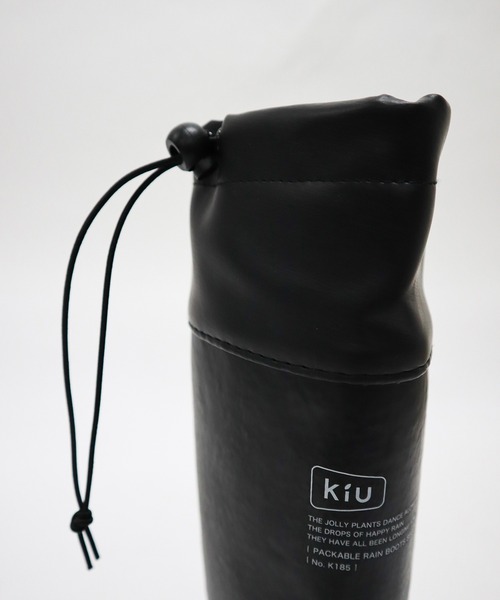 「KiU」 ロングブーツ S ブラック メンズ