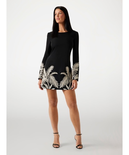 GUESS（ゲス） ワンピース LS Angele Placed Mini Dress ワンピース