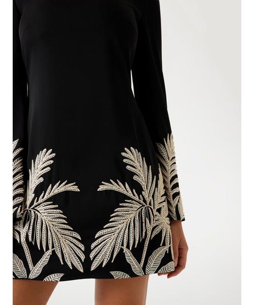 LS Angele Placed Mini Dress ワンピース GUESS（ゲス） ワンピース LS Angele Placed Mini Dress ワンピース