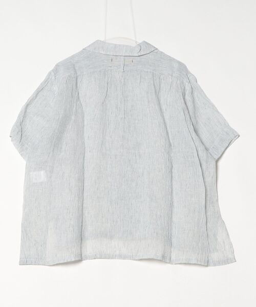 suzuki takayuki（スズキタカユキ） ブラウス シャツ 半袖 open-collar